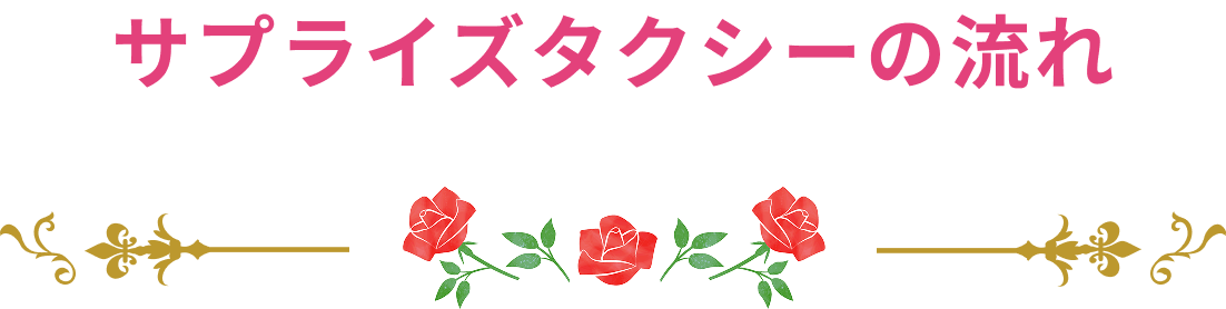 サプライズタクシーの流れ
