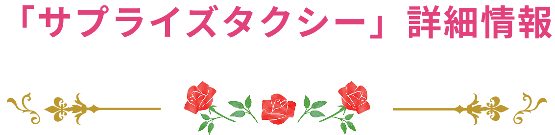 「サプライズタクシー」詳細情報